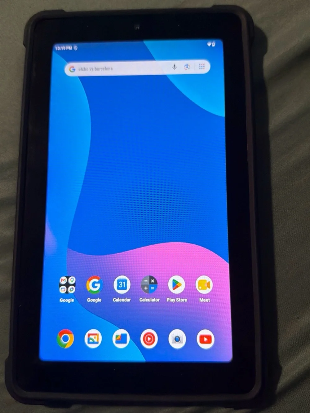 Black Tablet with Protective Case - Android Tablet